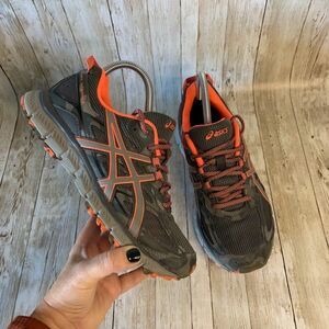 Asics GEL-Scram 3 T6K2N Grey Mesh Trail Running Shoes Sneakers Women's Size 7